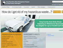 Tablet Screenshot of hazwastehelp.org